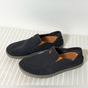 Olukai Nohea Mesh Sneakers Men's 8 Blue/Grey Casual Slip-On Loafers Boat Shoes